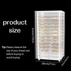 Bakers Rack Cover  Bread Racks Covers For Pantry  Clear Peva 20tier Sheet Pan Ra