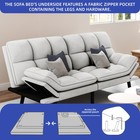 3 In 1 Convertible Sleeper Sofa 70  Folding Futon Set Manual Recliner Couch Bed