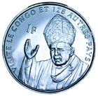 Congo Franc  2004 Gem Unc lion papal Visit To Congo free Shipping