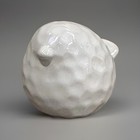 Greenbrier International Ceramic Bird Figurine Golf Ball Dimpled Textured Docor