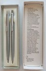 Vintage Paper Mate Pen   Mechanical Pencil Set Stainless Steel W box Usa Nos