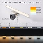 Brivolart Led Modern Bathroom Light Fixtures 18w Brushed Nickel Vanity Lights