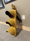 Rare - Vintage 1940 s Crouse Hinds Signal 8  Glass Traffic Light - Cast Aluminum