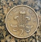 Rare 1971   2 New Pence   British Elizabeth Ii Coin