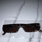 Women   s Tortoise Shell Rectangle Sunglasses Brown Plastic Frame Tinted Lenses
