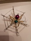 Vintage Mercury Glass Beaded Christmas Ornaments  Czech Republic Nos - Spiders