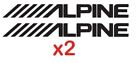 Alpine  2  8  Decals Stickers Car Audio Speakers Stereo Amplifier Sounds 