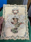 1800 s Victorian Scrap Die Cut Doily 3d Love Valentine Cards Lot Of 2 Unused