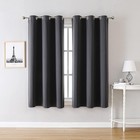 2 Pc Heavy Thick Blackout Grommet Window Curtain Drape Treatment Room Darkening