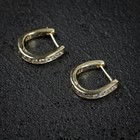 1 50ct Lab Grown Diamond Women s Huggie Earring 14k Yellow Gold Plated Silver