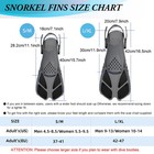 Snorkel Fins Adjustable Buckles Swimming Flippers Short Silicone Scuba Diving