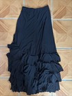 Black Flamenco Skirt With Ruffles