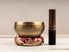 Tibetan Singing Bowl  Ohm Design  Sound Bowl For Chakra Healing  Meditation