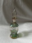 1 Egyptian Glass Perfume Bottle Colored Gold Green Hand Blown 5 25    36