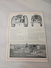 Vintage Minneapolis Threshing Machine Brochure Fold Out Rare Literature Tractor 
