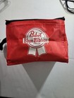 Pabst Blue Ribbon Insulated Beer Cooler Lunch Bag Holds 6 Cans Original Koozie
