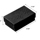 Wholesale 1000 Black Swirl Cotton Filled Jewelry Gift Boxes 2 5 8 X 1 1 2 X 1