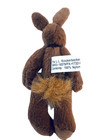 Vintage L l  Knickerbocker Brown Bunny Rabbit Plush Stuffed Animal 4  Nylon