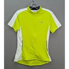 Pearl Izumi Select Women Short Sleeve Cycling Jersey Size M Neon Yellow Full Zip