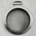 Antique 6 Size Defiance Open Face Pocket Watch Case Chrome Plated Pinstriped