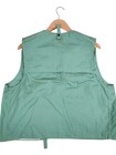 Vintage World Famous Fishing Cargo Vest Mens Size L Sanforized De Luxe Cotton