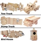 Kraftic Woodworking Building Kit For Kids And Adults  With 3 Educational Diy Car