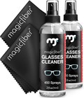 Glasses Cleaner Kit - 2 Eyeglass Cleaner Sprays   2 Microfiber Cleaning Cloth   