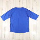 Nike Baseball Hot Jacket Men s Large Blue 3 4 Sleeve Warm Up Training Pullover