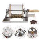 Coffee Bean Roaster 1 Pound Roasting Machine Nuts Home Coffee Shop Wooden Handle