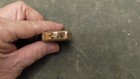 Vintage Stratton  Trinket Box  - Made In England Gold Tone Pill