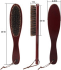 Clothes Brush Garment Brush Lint Remover Brush With Genuine Soft Horsehair And W