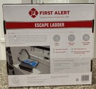 First Alert Two Story Fire Escape Ladder 14 Ft Steel Anti Slip Black