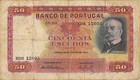 Portugal  50  Escudos  28 6 1949  Series  Ehs  Circulated Banknote G20