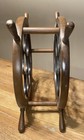 Vtg Hellerware Ship   s Helm 7 Bottle Wine Rack Itm 39