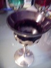 Vintage 1940 s Art Deco Farber Bros Farberware Morgantown Chrome Sherry Glasses