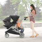 Chicco Bravo For 2 Standing sitting Child Double Stroller In Iron Black grey 