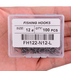 100pcs Circle Fishing Hooks 1  2  3   15 ultra Sharp Carbon Steel Octopus Offset