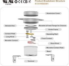 Ul cul Ksd301 Thermostat 125v 16a Thermal 130  c 266  f  White 
