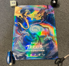 New Magic The Gathering Tarkir Dragonstorm Promo Poster Foil Tdm Mtg Free Ship