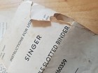 Singer Sewing Machine Manuals  Slotted Binder  edge Stitcher Instruction