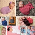 Newborn Unisex Baby Crochet Knit Wrap Cocoon Swaddle Photography Photo Props