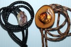 Southwestern 5 Fashion Costume Leather Bolo Tie Lot Rdt13 