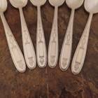 Oneida Grosvenor Set Of 6 Teaspoons Community Vtg Silverplate Flatware Lot D