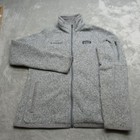 Patagonia Jacket Womens Medium Gray Slim Fit Better Sweater Fleece Full Zip Logo