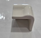 Glossy Biscuit almond bone V Cap Corner Ceramic Tile Countertop