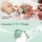 Electric Nasal Aspirator - 2-in-1 With Sprayer  Ideal For Newborns   Toddlers 