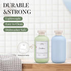 3 Pack Travel Shampoo Bottle  Empty Plastic Squeeze Bottles 6 8oz With Flip Cap 