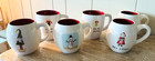 Lot Of 6 Rae Dunn Coffee Mugs Christmas Artisan Collection By Magenta