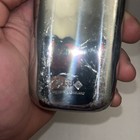 Supreme 3 Oz  Pewter Flask  used Displayed Use Only 
