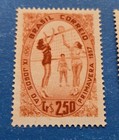 Brazil Stamps  Scott 851 Mnh  One Regular And One With A Double Transfer
